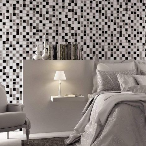 Madeinnature – Adhésif carrelage et crédences – Lot de 3 unités 0.22 m² – Facile à poser – Motifs variés pour cuisine et salle de bain (1/3)
