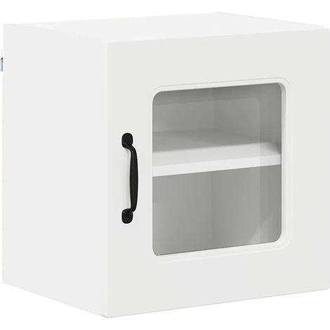 Armadio da cucina a parete moderno con ampio spazio di archiviazione 40 x 31 x 40 cm in legno multistrato bianco 020053513
