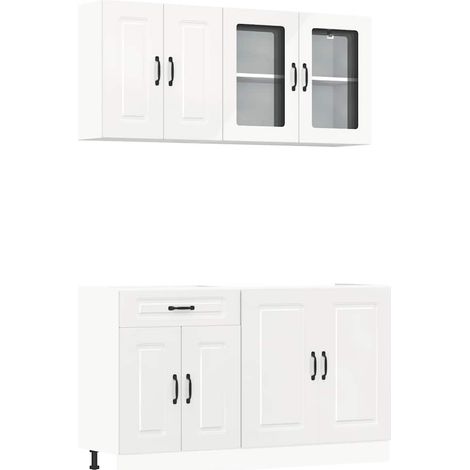 Maison Exclusive - Ensemble d'armoires de cuisine 4 pcs Kalmar bois d'ingénierie (1/5)