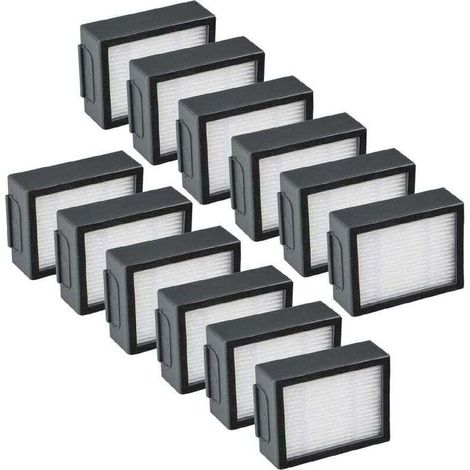 12-Pack Remplacement Filtres - iRobot Roomba i & e i7 e5 e6 + J7 Pièces de Rechange pour Aspirateur Accessoires (1/4)