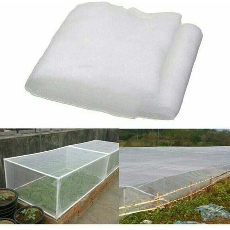 Rete antinsetti a maglia fine per giardini, serre, piante, frutta, fiori e colture - Lunghezza 26 m -Crezuo