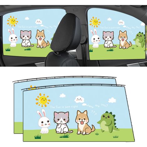 Pare-soleil de voiture, protection solaire, isolation thermique, rideau d'intimité pour vitres latérales, universel pour automobiles 9604B (1/5)