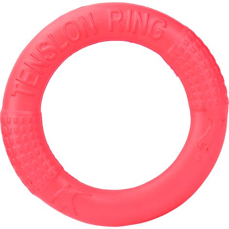 Anneau de traction élastique en EVA pour petits chiens, idéal pour l'entraînement au saut et à la course, notamment pour les chiots (rouge). (1/5)