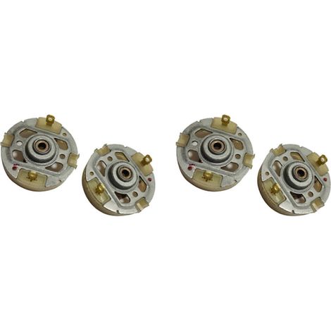Lot de 4 porte-balais pour moteur RS550 avec balais en cuivreperceuse et tournevis électrique (blanc). (1/5)