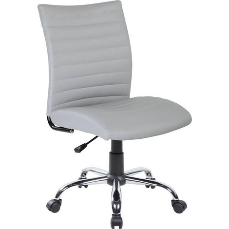 Silla con Ruedas - Sillón de Oficina Gris