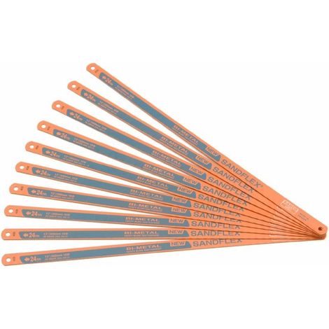 Bahco 3906 Sandflex® Hacksaw Blades 300mm (12in) x 24 TPI (Pack 10) BAH39062410P