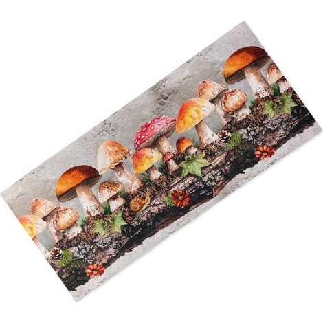 Tapis de cuisine Enchanted Forest – Chemin de cuisine antidérapant en PVC lavable 6 mm – Fabriqué en Italie Cm. 50x120 (1/5)