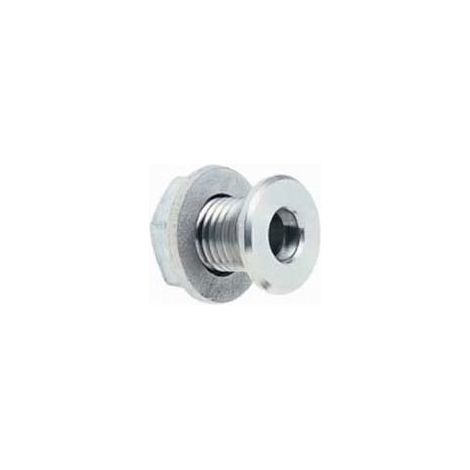 Douille inox fixation arrière - Décor : Inox poli - Longueur : 34 mm - Matériau : Inox - Perçage : Ø 16,5 mm - CUIVRINOX (1/5)