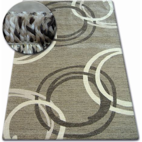 Teppich SHADOW 8645 dunkel beige / braun brown 120x170 cm