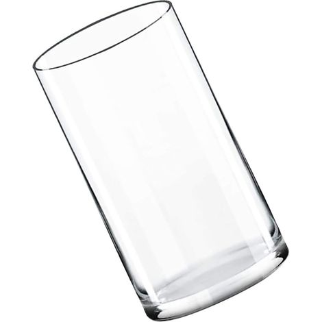 Vase Cylindrique en Verre Transparent, Contenant Floral Décoratif pour Mariage, Pot Fleur Décoratif pour Salon et Bureau, Vase à Fleurs Moderne et Épuré, Support Plantes Vertes (1/5)