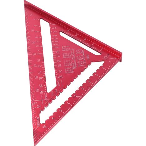 Schreinerwinkel aus Aluminiumlegierung, korrosionsbeständig, mit klarer Skala, für Möbel- und Heimwerkerprojekte (1/5)
