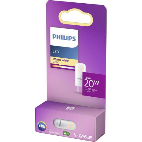 Philips LED Lampadina, Equivalente a 20W, Attacco GY6.35, Luce Bianca Calda (1/5)