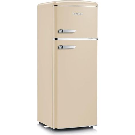 SEVERIN RKG8933 Réfrigérateur congélateur 2 portes rétro 206L classe E crème (1/2)