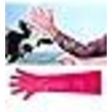 Einweg-Besamungshandschuhe für die Veterinärmedizin – 50 Stück, lange und flexible PVC-Kunststoffhandschuhe, Einheitsgröße, für Untersuchungen und Reinigung