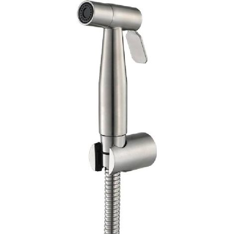Hand-Bidet-Sprüher mit Wassertankhaken und 150 cm flexiblem Teleskop-Brauseschlauch aus ABS für Badezimmerdusche, Windelreinigung, Haustierbaden