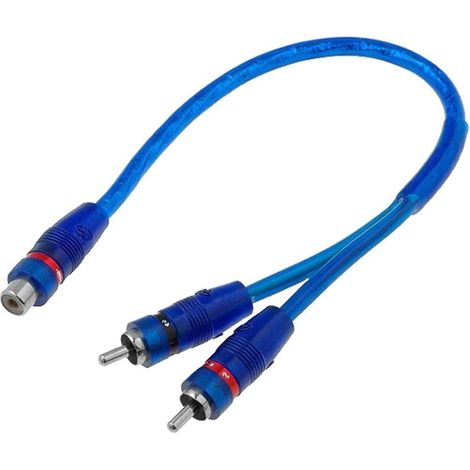 1 Adaptateur 2x RCA male vers 1x femelle