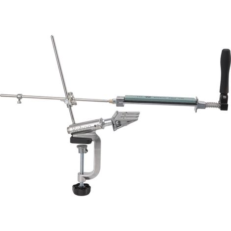 Affûteur de couteaux à angle fixe avec tige de traction à bille métallique et kit de pierres à aiguiser de grains 120, 320, 600 et 1500 (1/5)