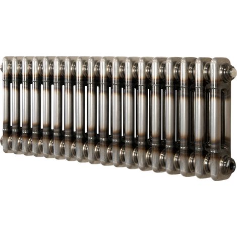 Radiatore 2 Colonne Orizzontale Riscaldamento Metallo Grezzo 300x830 mm