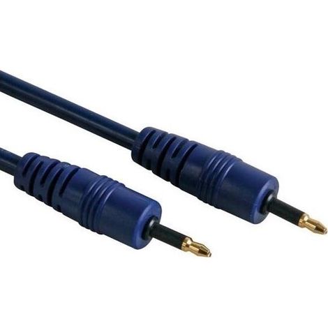 Câble Optique - 3.5 Mm Con To 3.5 Mm Con - Diamètre 5 Mm - Longueur 2.5 M - Pour Connexion Audio (1/3)