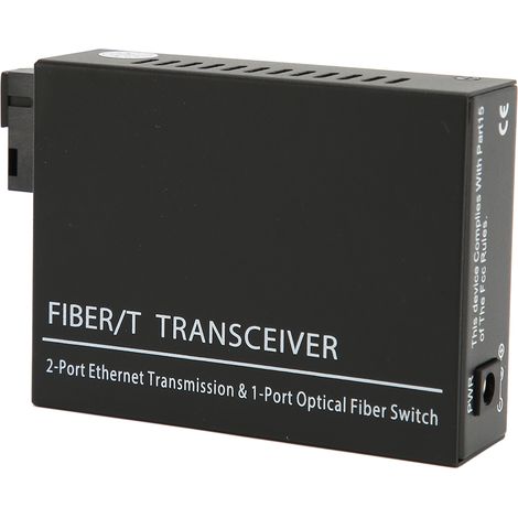 Émetteur-récepteur fibre optique TX 1310 nm RX 1550 nm, fibre monomode, convertisseur de média Ethernet fibre optique jusqu'à 25 km avec port SC, prise britannique 100-240 V (1/5)