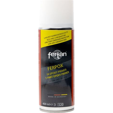 Fertan Ferpox 1-K Epoxy-Primer schwarz 400ml Spray Sprühdose (1/4)