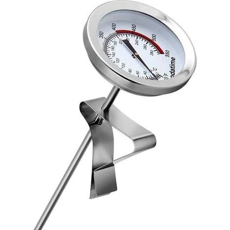 Sonda larga de acero inoxidable para aceite de freír, freidora, patatas fritas, barbacoa, termómetro para la temperatura del aceite (1/5)