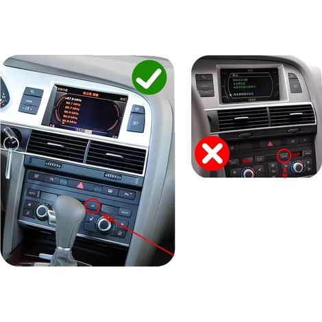 Decodificador inalámbrico CarPlay Android Auto, duplicación de pantalla, retención de controles OEM, para A6 Q7 MMI 3G (1/2)