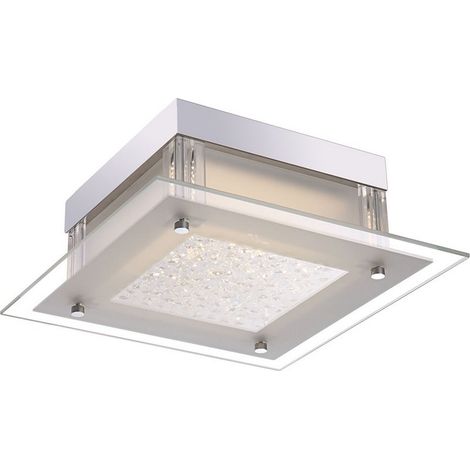Italux Vetti - Plafonnier LED Classique LED Chrome, Blanc Froid 4000K 960lm