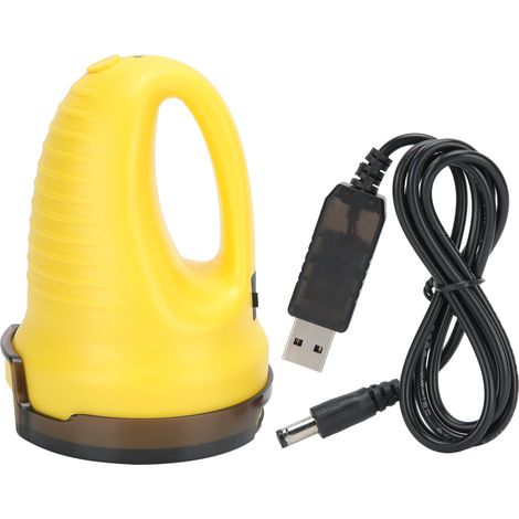 Grattoir à glace USB électrique pour pare-brise voiture, déneigeur jaune, outil nettoyant vitre véhicule (1/5)