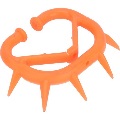 Lot de 5 anneaux nasaux en plastique épais pour le sevrage des veaux (modèles boutique). (1/5)