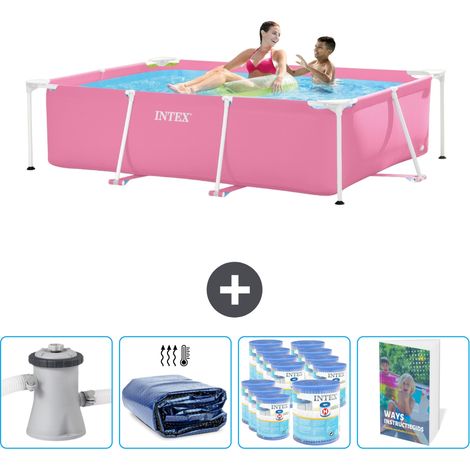 Intex Piscine Tubulaire Rectangulaire - 220x150x60 cm - 5-pièces SCB127 (1/5)