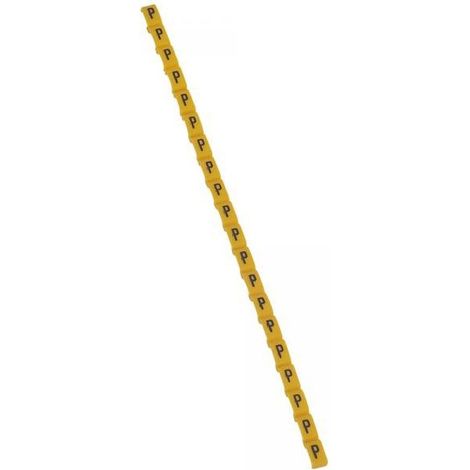 Legrand 038425 Duplix marker letter "P" yellow (600pcs) - international color code