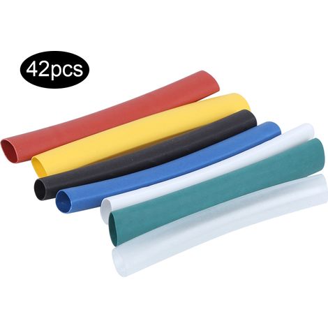 Gaine Thermocollante 42 Pièces Manchon Protection Câble Électrique 6/3mm Imperméable Anti-usure (1/5)