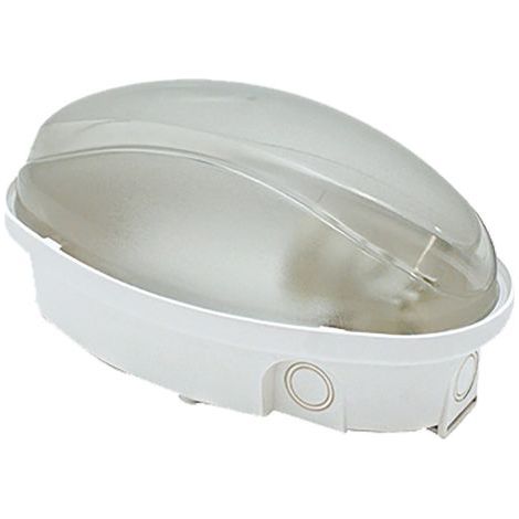 PLAFONIERA LED 'OVALE' calotta opalina - luce naturale
