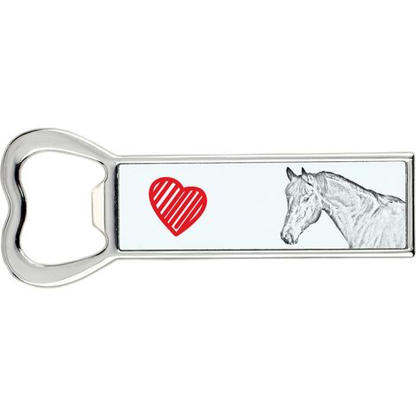 Apribottiglie con cavallo, apri-frigo personalizzato, regalo unico per uomo di Art-Dog (1/5)