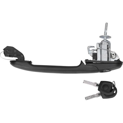 Manilla exterior de puerta con llave, compatible con SEAT Alhambra (delantera izquierda/derecha), fabricada en aluminio anodizado, se vende por unidad.