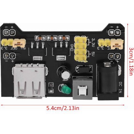Carte d'alimentation 5 V/3,3 V (5 unités), module d'alimentation séparé pour plaques d'essai (1/5)