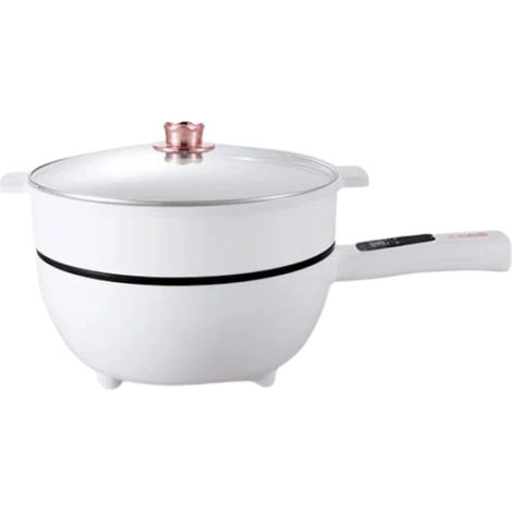 Poêle électrique portable multifonctionnelle, 3 L, pour cuisiner sans plaque de cuisson, 26 cm, avec couvercle transparent (1/5)