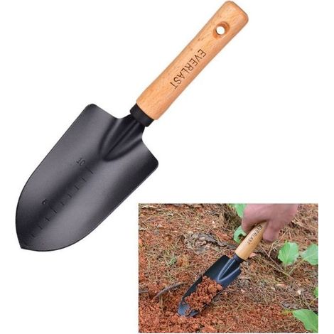 Pelle à échelle VGEBY - Pelle De Jardin Antirouille Manche En Bois - Haute Résistance (1/4)