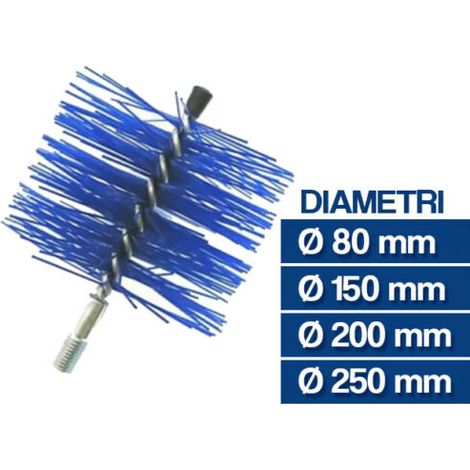Scovolo Camino Nylon Att.Filettato 12 Ma Mm. 80 VIGOR (1/2)