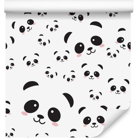 Carta da parati con simpatici panda per soggiorno e camera da letto, 50x1000 cm (1/5)