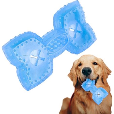 Juguete masticable congelado para mascotas, Se puede congelar para enfriar, Palito masticable, Hueso masticable, 814.8 cm, Azul (1/5)