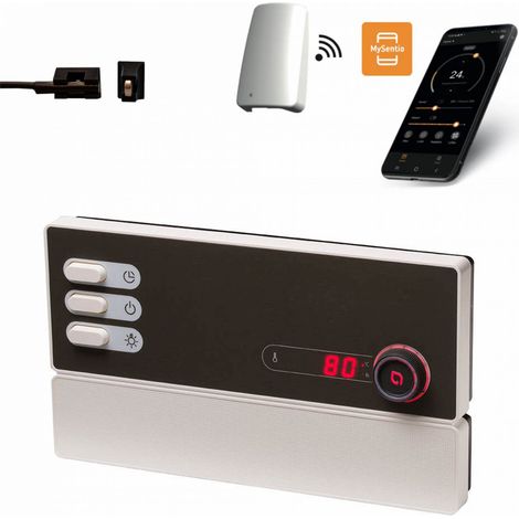 Sentiotec PRO B2 finnische Saunasteuerung inkl. MySentio WiFi und Türsensor bis 10,5 kW (1/5)
