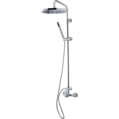 Presto Ingo Plus 71150300 Columna ducha monomando mezcladora antiescaldamiento rociador 250 mm y flexo inox (1/2)
