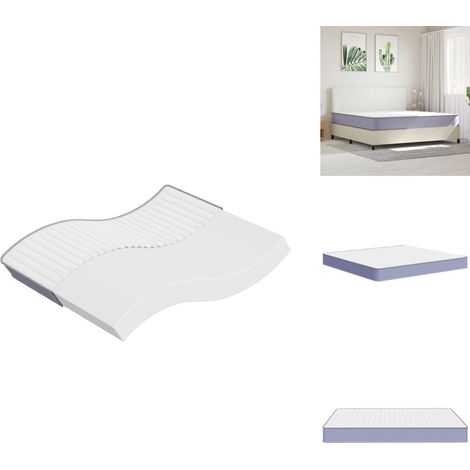 Matelas en mousse moyennement doux 200x200 cm - Matelas Mousse - Matelas Confortable - Matelas Double Face - Matelas Livraison Rapide - Literie Bon Marché (1/5)