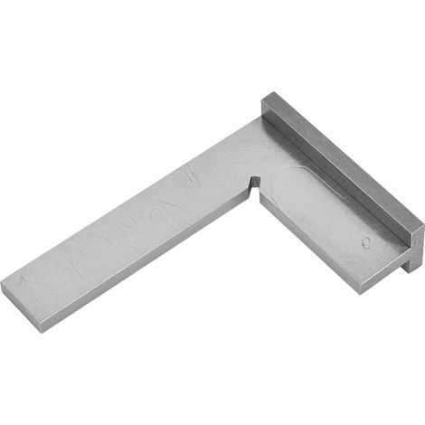 Winkelmesser, Ingenieurwinkel, hohe Genauigkeit, Edelstahl, 90 Grad, mit Halterung (200 x 130 mm) (1/5)