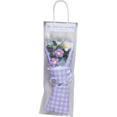 Guirlandes lumineuses à thème violet, sacs cadeaux, bouquets de fleurs séchées de Noël pour le marché nocturne de Thanksgiving, vente en gros pour la Saint-Valentin, décorations de mini (1/2)