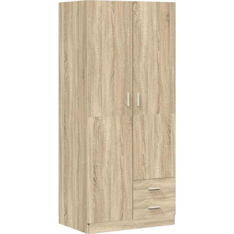 Maison Exclusive - Armadio Rovere Sonoma 80x52x180 cm in Legno Multistrato