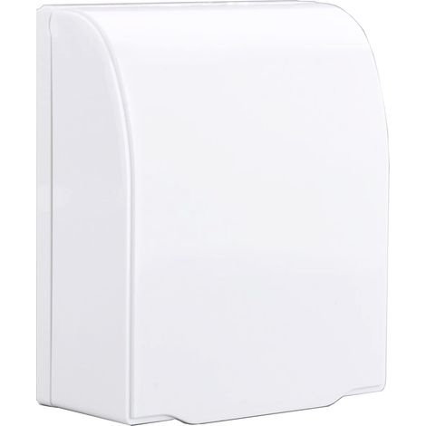 Outlet Cover Childproof Clear, Switch Socket Waterproof Box, Waterproof Socket Box, Suitable for Bathroom Sockets, Prevent Water from Splashing into the Socket(White) (1/5)