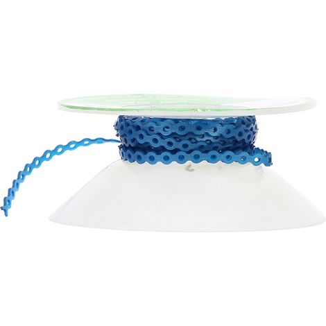 Chaînette élastique orthodontique dentaire colorée en caoutchouc, accessoire orthodontique dentaire bleu foncé (1/5)